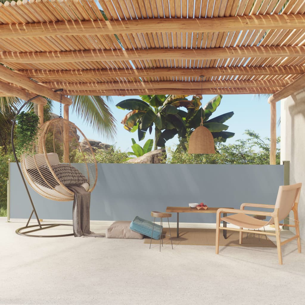 vidaXL Patio Retractable Side Awning Garden Privacy Screen Shade Multi Colors