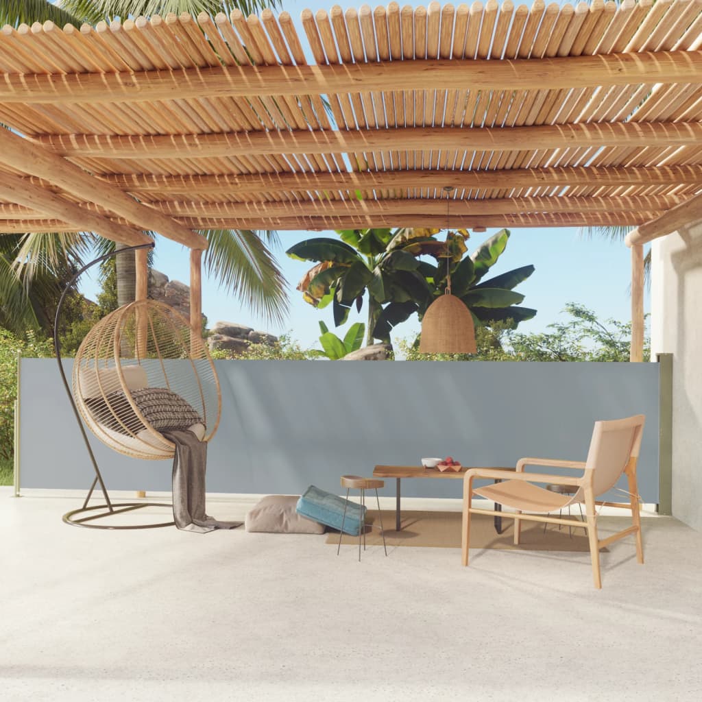 vidaXL Patio Retractable Side Awning Garden Privacy Screen Shade Multi Colors