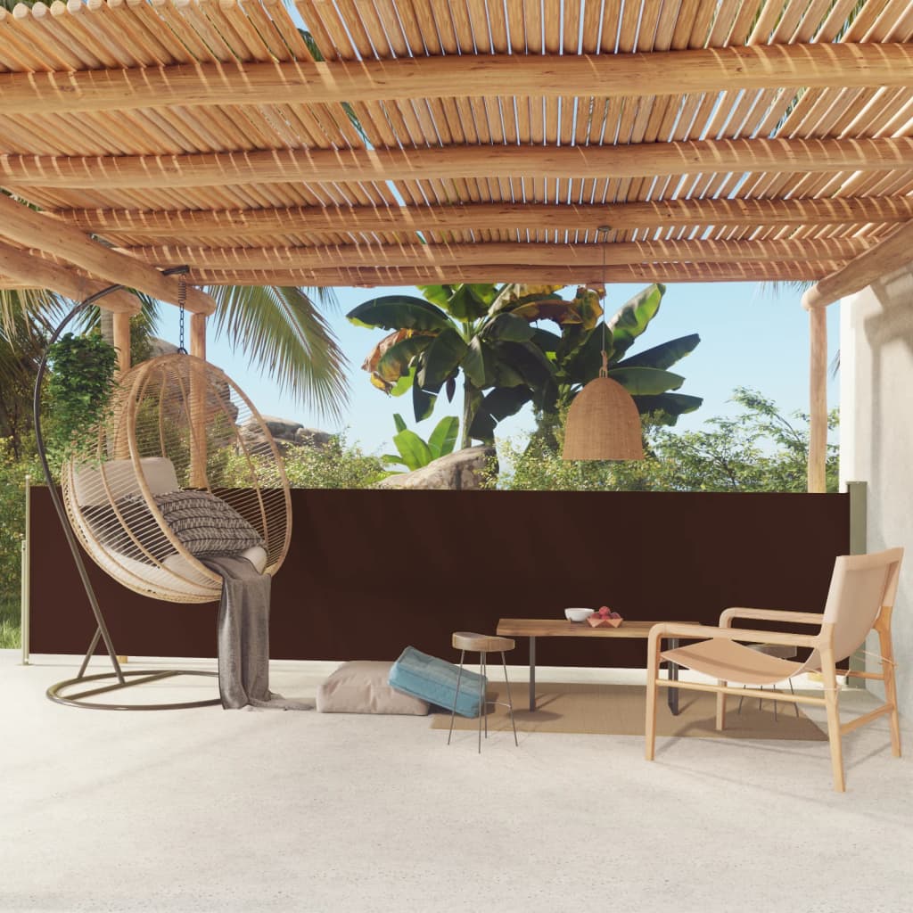 vidaXL Patio Retractable Side Awning Garden Privacy Screen Shade Multi Colors