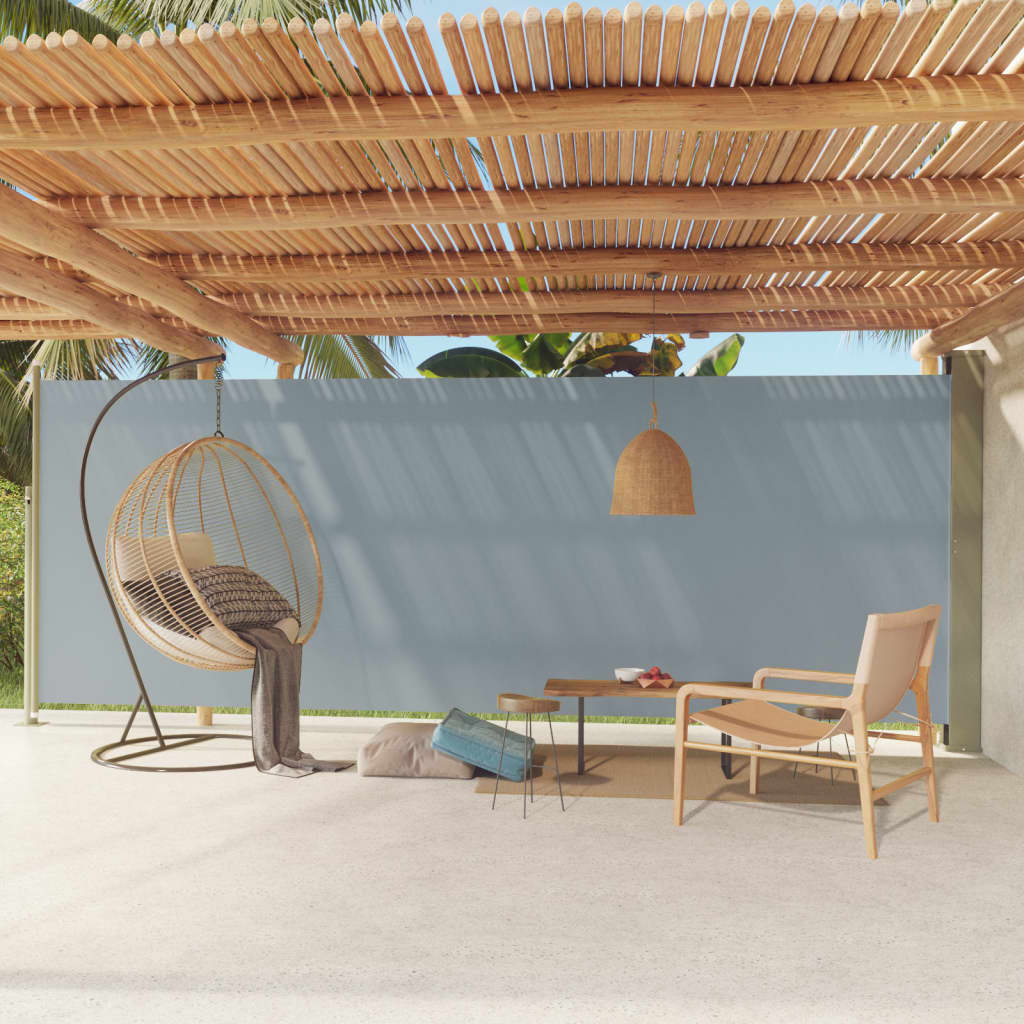 vidaXL Patio Retractable Side Awning Garden Privacy Screen Shade Multi Colors